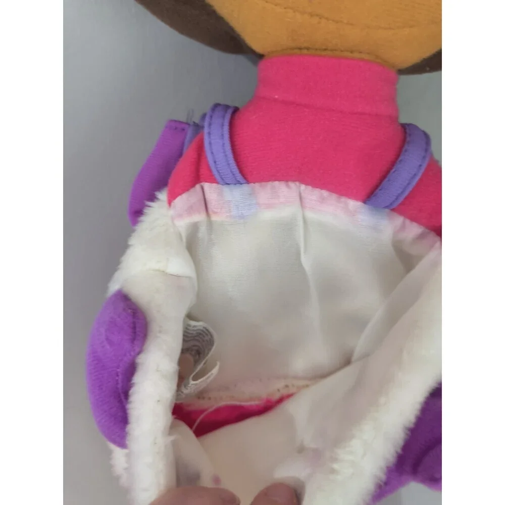 2003 Dora The Explorer Nick Jr Pink Girls Plush Head Fleece Christmas Stocking